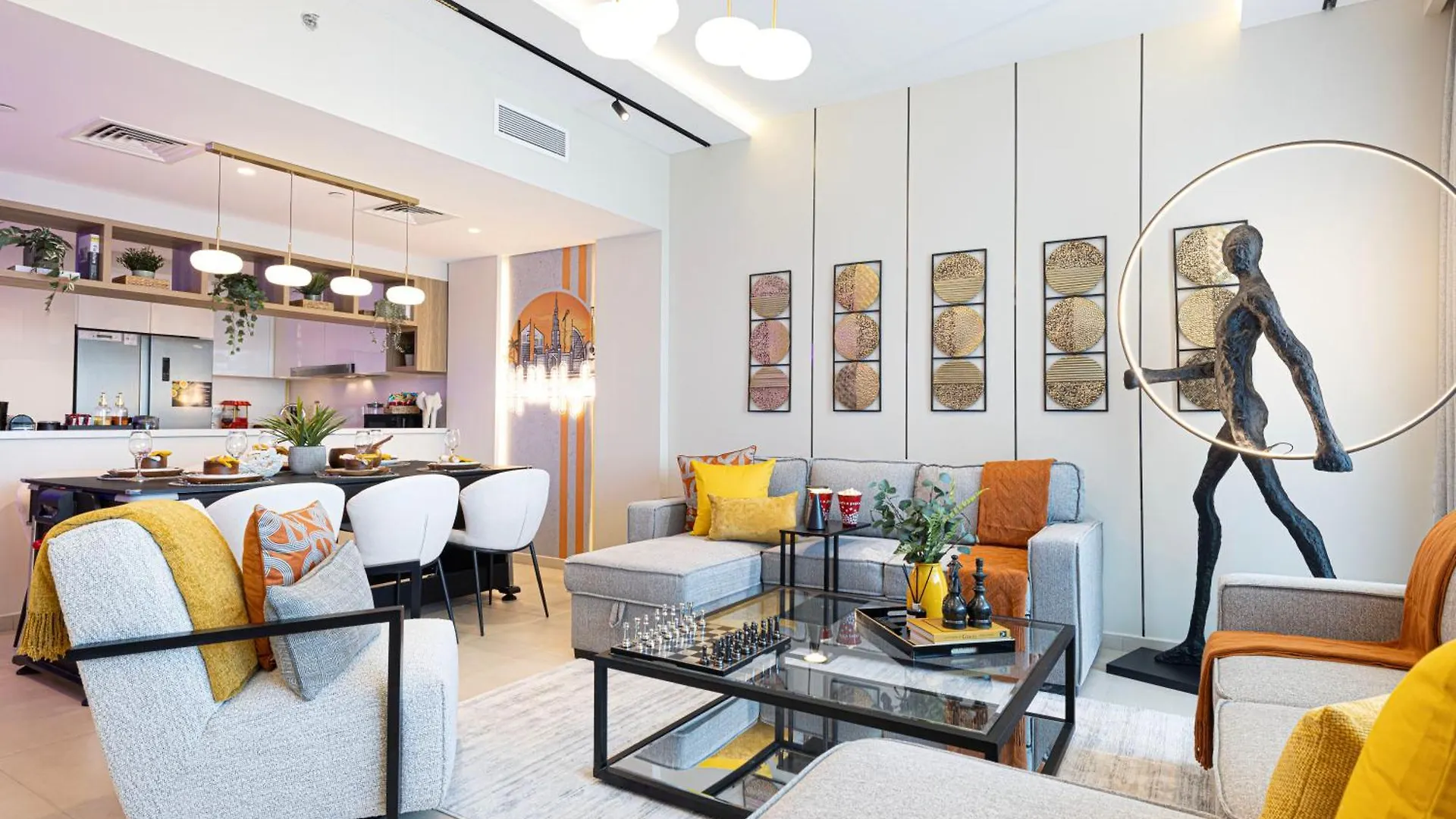 Apartment Elite 4Br Luxury Apartment, Burj Khalifa View, Opposite Dubai Mall, Infinity Pool, Mini Golf, Ps5